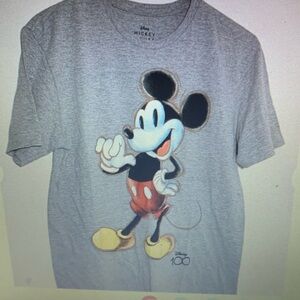 Disney Mickey Mouse Adult T Shirt Gray Size M